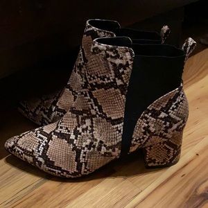 Snake Skin booties